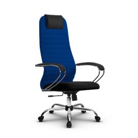 Кресло руководителя SU-BK131-10, осн.003 (Ch) ткань-сетка (Синяя/Черная) 260x680x910