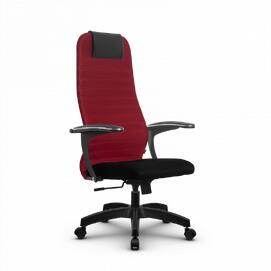 Кресло руководителя SU-BU158-10, осн.001 (PL) ткань-сетка (Красная/Черная) 260x680x910