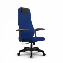 Кресло руководителя SU-BU158-10, осн.001 (PL) ткань-сетка (Синяя) 260x680x910