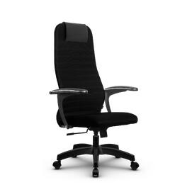Кресло руководителя SU-BU158-10, осн.001 (PL) ткань-сетка (Черная) 260x680x910