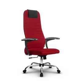 Кресло руководителя SU-BU158-10, осн.003 (Ch) ткань-сетка (Красная) 260x680x910