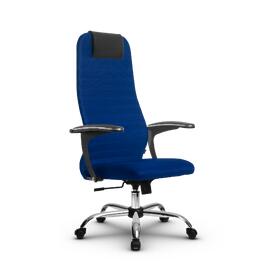 Кресло руководителя SU-BU158-10, осн.003 (Ch) ткань-сетка (Синяя) 260x680x910
