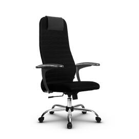 Кресло руководителя SU-BU158-10, осн.003 (Ch) ткань-сетка (Черная) 260x680x910