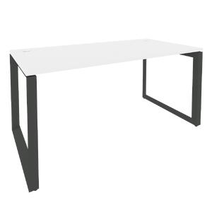 Офисная мебель Onix Стол рабочий на О-образном м/к O.MO-SP-4.8 Белый бриллиант/Белый 1580x800x750