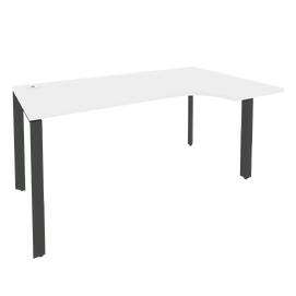 Офисная мебель Onix Стол эргономичный правый на П-образном м/к O.MP-SA-1 (R) Белый бриллиант/Антрацит 1580x980x750 (720/460)
