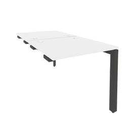 Офисная мебель Onix Стол-приставка двойной на П-образном м/к к опорным элем. O.MP-D.SPR-0.8 Белый бриллиант/Антрацит 780x1635x750