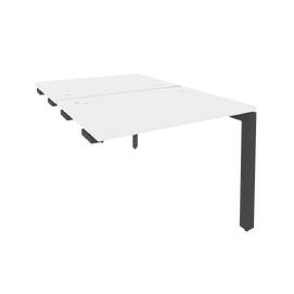 Офисная мебель Onix Стол-приставка двойной на П-образном м/к к опорным элем. O.MP-D.SPR-1.7 Белый бриллиант/Антрацит 980x1475x750