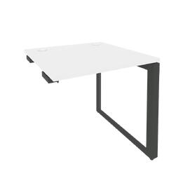 Офисная мебель Onix Стол-приставка на О-образном м/к к опорным элементам O.MO-SPR-0.8 Белый бриллиант/Антрацит 780x800x750