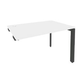 Офисная мебель Onix Стол-приставка на П-образном м/к к опорным элементам O.MP-SPR-2.8 Белый бриллиант/Антрацит 1180x800x750