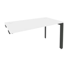 Офисная мебель Onix Стол-приставка на П-образном м/к к опорным элементам O.MP-SPR-3.7 Белый бриллиант/Антрацит 1380x720x750