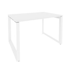 Офисная мебель Onix Стол рабочий на О-образном м/к O.MO-SP-2.8 Белый бриллиант/Белый 1180x800x750