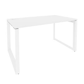 Офисная мебель Onix Стол рабочий на О-образном м/к O.MO-SP-3.8 Белый бриллиант/Белый 1380x800x750