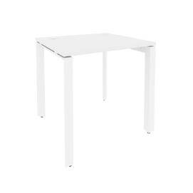 Офисная мебель Onix Стол рабочий на П-образном м/к O.MP-SP-0.7 Белый бриллиант/Белый 780x720x750