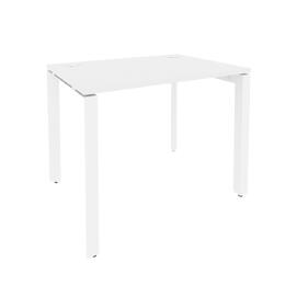 Офисная мебель Onix Стол рабочий на П-образном м/к O.MP-SP-1.7 Белый бриллиант/Белый 980x720x750