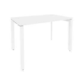 Офисная мебель Onix Стол рабочий на П-образном м/к O.MP-SP-2.7 Белый бриллиант/Белый 1180x720x750