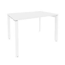 Офисная мебель Onix Стол рабочий на П-образном м/к O.MP-SP-2.8 Белый бриллиант/Белый 1180x800x750