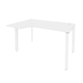 Офисная мебель Onix Стол эргономичный левый на П-образном м/к O.MP-SA-2 (L) Белый бриллиант/Белый 1380x980x750 (720/460)