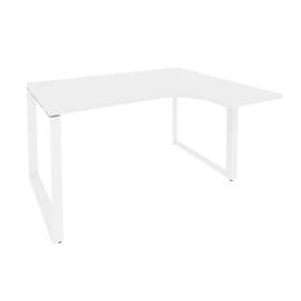 Офисная мебель Onix Стол эргономичный правый на О-образном м/к O.MO-SA-3 (R) Белый бриллиант/Белый 1380x1180x750 (800/460)