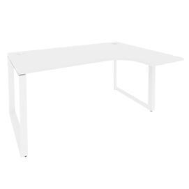 Офисная мебель Onix Стол эргономичный правый на О-образном м/к O.MO-SA-4 (R) Белый бриллиант/Белый 1580x1180x750 (800/460)