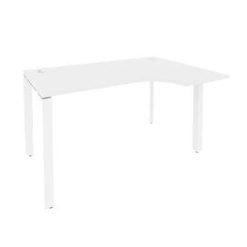 Офисная мебель Onix Стол эргономичный правый на П-образном м/к O.MP-SA-2 (R) Белый бриллиант/Белый 1380x980x750 (720/460)