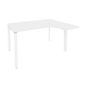 Офисная мебель Onix Стол эргономичный правый на П-образном м/к O.MP-SA-3 (R) Белый бриллиант/Белый 1380x1180x750 (800/460)