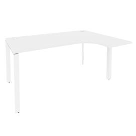 Офисная мебель Onix Стол эргономичный правый на П-образном м/к O.MP-SA-4 (R) Белый бриллиант/Белый 1580x1180x750 (800/460)