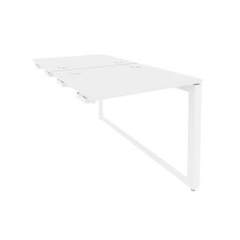 Офисная мебель Onix Стол-приставка двойной на О-образном м/к к опорым элем. O.MO-D.SPR-0.7 Белый бриллиант/Белый 780x1475x750