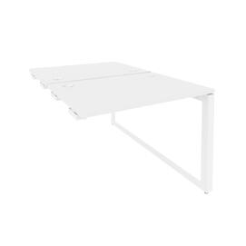 Офисная мебель Onix Стол-приставка двойной на О-образном м/к к опорым элем. O.MO-D.SPR-1.7 Белый бриллиант/Белый 980x1475x750