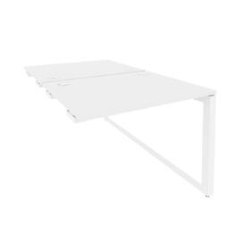 Офисная мебель Onix Стол-приставка двойной на О-образном м/к к опорым элем. O.MO-D.SPR-1.8 Белый бриллиант/Белый 980x1635x750