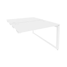 Офисная мебель Onix Стол-приставка двойной на О-образном м/к к опорым элем. O.MO-D.SPR-2.7 Белый бриллиант/Белый 1180x1475x750