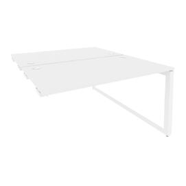 Офисная мебель Onix Стол-приставка двойной на О-образном м/к к опорым элем. O.MO-D.SPR-3.8 Белый бриллиант/Белый 1380x1635x750