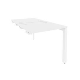 Офисная мебель Onix Стол-приставка двойной на П-образном м/к к опорным элем. O.MP-D.SPR-0.7 Белый бриллиант/Белый 780x1475x750