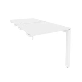 Офисная мебель Onix Стол-приставка двойной на П-образном м/к к опорным элем. O.MP-D.SPR-0.8 Белый бриллиант/Белый 780x1635x750