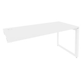 Офисная мебель Onix Стол-приставка на О-образном м/к к опорным элементам O.MO-SPR-4.7 Белый бриллиант/Белый 1580x720x750