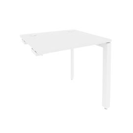 Офисная мебель Onix Стол-приставка на П-образном м/к к опорным элементам O.MP-SPR-0.7 Белый бриллиант/Белый 780x720x750