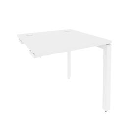 Офисная мебель Onix Стол-приставка на П-образном м/к к опорным элементам O.MP-SPR-0.8 Белый бриллиант/Белый 780x800x750