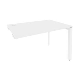 Офисная мебель Onix Стол-приставка на П-образном м/к к опорным элементам O.MP-SPR-2.8 Белый бриллиант/Белый 1180x800x750