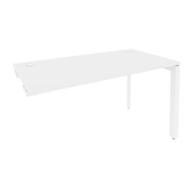 Офисная мебель Onix Стол-приставка на П-образном м/к к опорным элементам O.MP-SPR-3.7 Белый бриллиант/Белый 1380x720x750