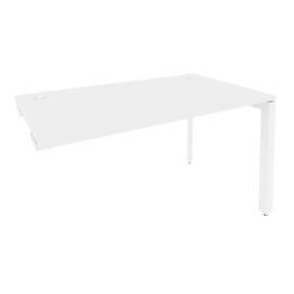 Офисная мебель Onix Стол-приставка на П-образном м/к к опорным элементам O.MP-SPR-3.8 Белый бриллиант/Белый 1380x800x750
