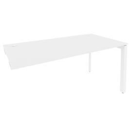 Офисная мебель Onix Стол-приставка на П-образном м/к к опорным элементам O.MP-SPR-4.8 Белый бриллиант/Белый 1580x800x750