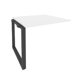 Офисная мебель Onix Проходной наборный элемент переговорного стола O.MO-NPRG-1 Белый бриллиант/Антрацит 980x980x750