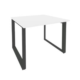 Офисная мебель Onix Стол переговорный (1 столешница) O.MO-PRG-1.1 Белый бриллиант/Антрацит 980x980x750
