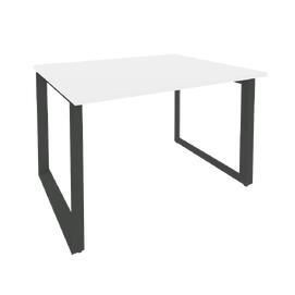 Офисная мебель Onix Стол переговорный (1 столешница) O.MO-PRG-1.2 Белый бриллиант/Антрацит 1180x980x750