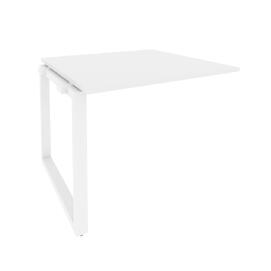 Офисная мебель Onix Проходной наборный элемент переговорного стола O.MO-NPRG-1 Белый бриллиант/Белый 980x980x750
