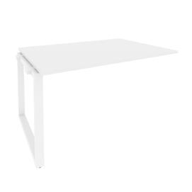 Офисная мебель Onix Проходной наборный элемент переговорного стола O.MO-NPRG-3 Белый бриллиант/Белый 1380x980x750