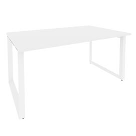 Офисная мебель Onix Стол переговорный (1 столешница) O.MO-PRG-1.4 Белый бриллиант/Белый 1580x980x750