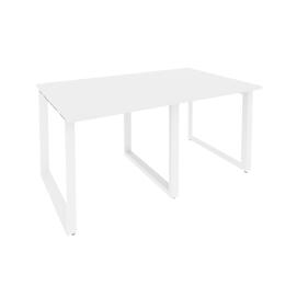Офисная мебель Onix Стол переговорный (2 столешницы) O.MO-PRG-2.0 Белый бриллиант/Белый 1560x980x750