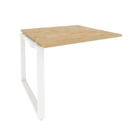 Офисная мебель Onix Проходной наборный элемент переговорного стола O.MO-NPRG-1 Тиквуд светлый/Белый 980x980x750