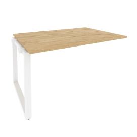 Офисная мебель Onix Проходной наборный элемент переговорного стола O.MO-NPRG-3 Тиквуд светлый/Белый 1380x980x750