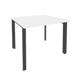 Офисная мебель Onix  Стол переговорный (1 столешница) O.MP-PRG-1.1 Белый бриллиант/Антрацит 980x980x750